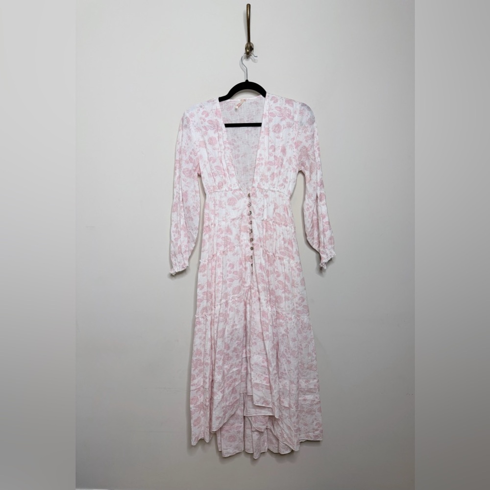 Free People Pappiet Midi Dress in Femme Combo - Picture 5 of 8